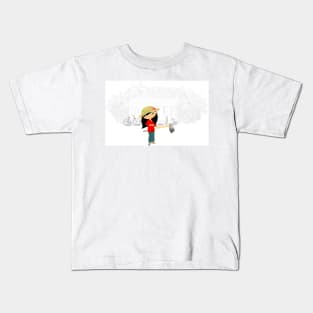 TropoGirl - Chinese country girl - Living in the country Kids T-Shirt